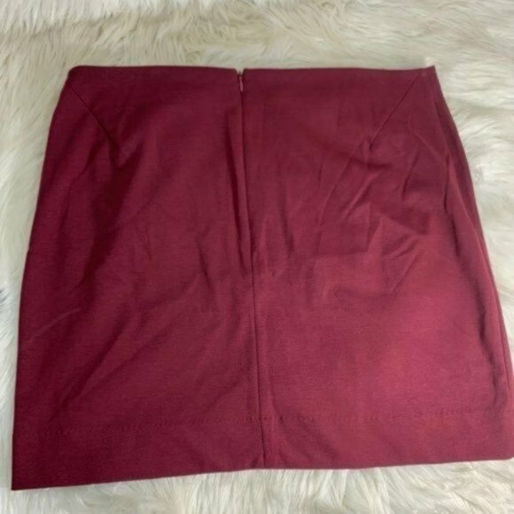 Metaphor Plus Size 14 A Line Wine Colored Skirt Co - Picture 4 of 6